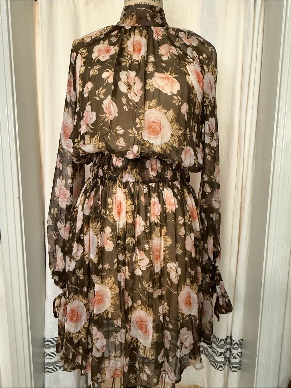 Alessia Zamattio, Dalia High-Neck Mini Dress, sz 40 (US 4)